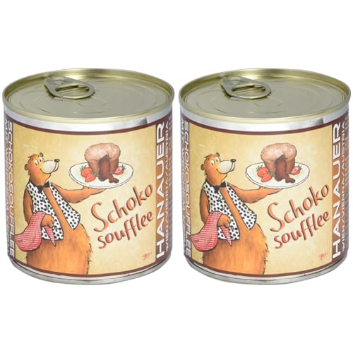 Hanauer Minikuchen Schokoladesoufflee mit weichem Kern, 2er Pack (1 x 170 g)