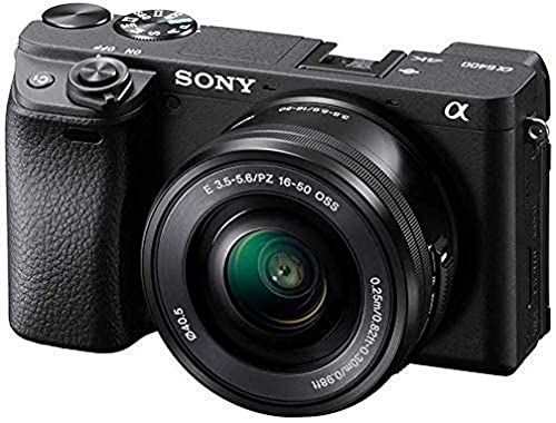 Sony Alpha 6400 | APS-C Spiegellose Kamera mit 16-50mm f/3.5-5.6 Power-Zoom-Objektiv (Schneller 0,02s Autofokus, neigbares Display für Vlogging)
