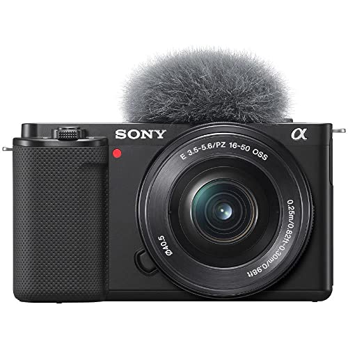 Sony ZV-E10 Vlogging Kamera mit 16–50mm Objektiv (APS-C) – 4K-Video, schwenkbares Display, Echtzeit-Augen-Autofokus, leicht & ideal für Vlogger & Einsteiger
